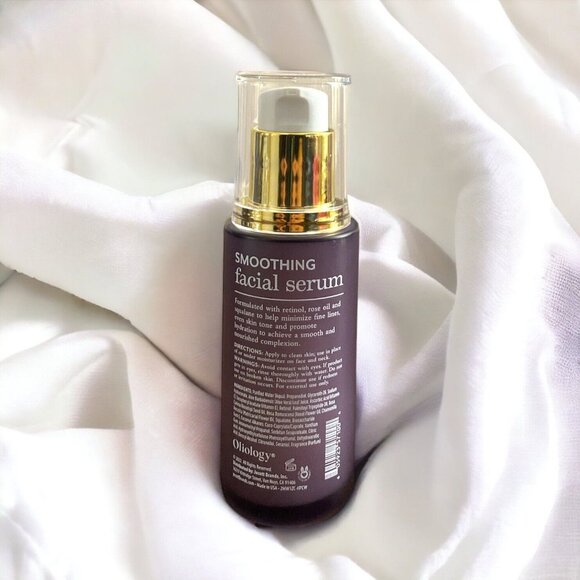 OLIOLOGY SMOOTHING FACIAL SERUM INFUSED RETINOL  &  ROSE OIL  SQUALANE 2 fl oz - Picture 2 of 2